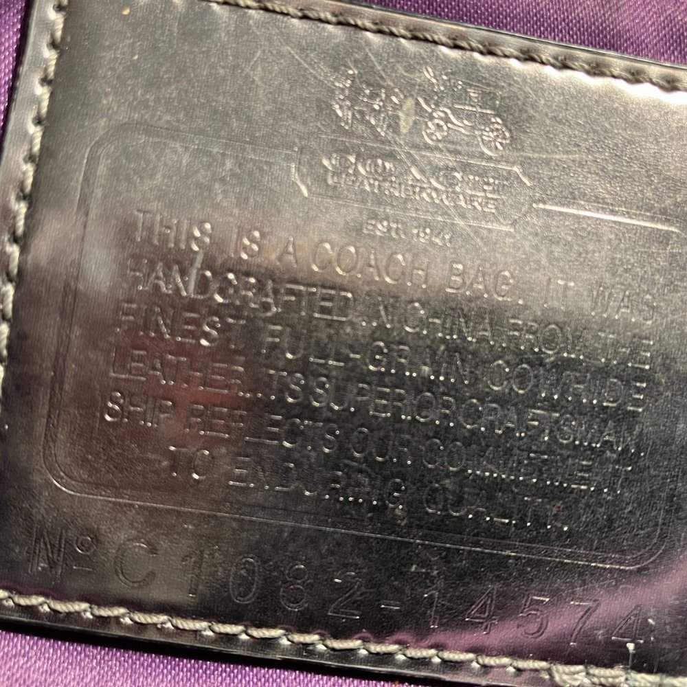 Awesome Black REAL Coach Purse - Picture 7 of 7